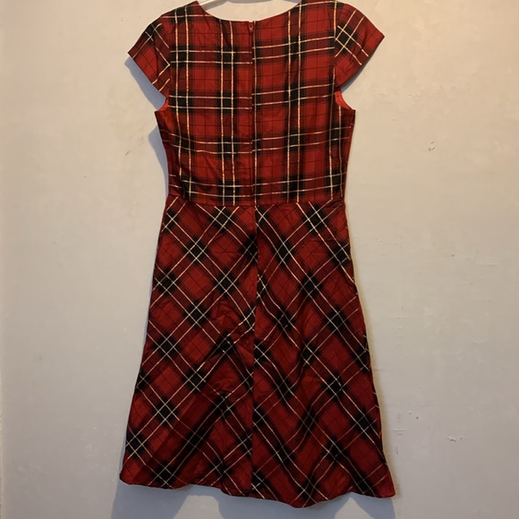 NWOT Children’s Place Adult Holiday Plaid Dress Size 4 - Picture 3 of 5